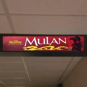 Disney's Mulan Animated Movie 5x25 Movie Theater Mylar
